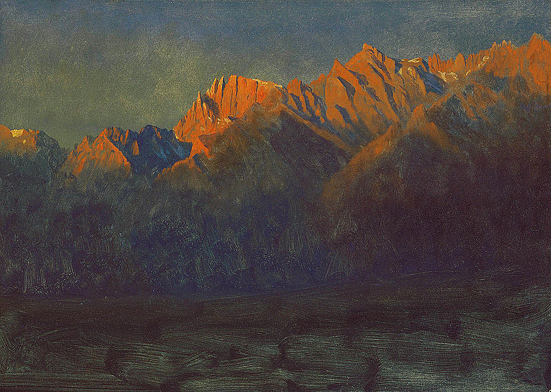 Albert Bierstadt Sunrise in the Sierras